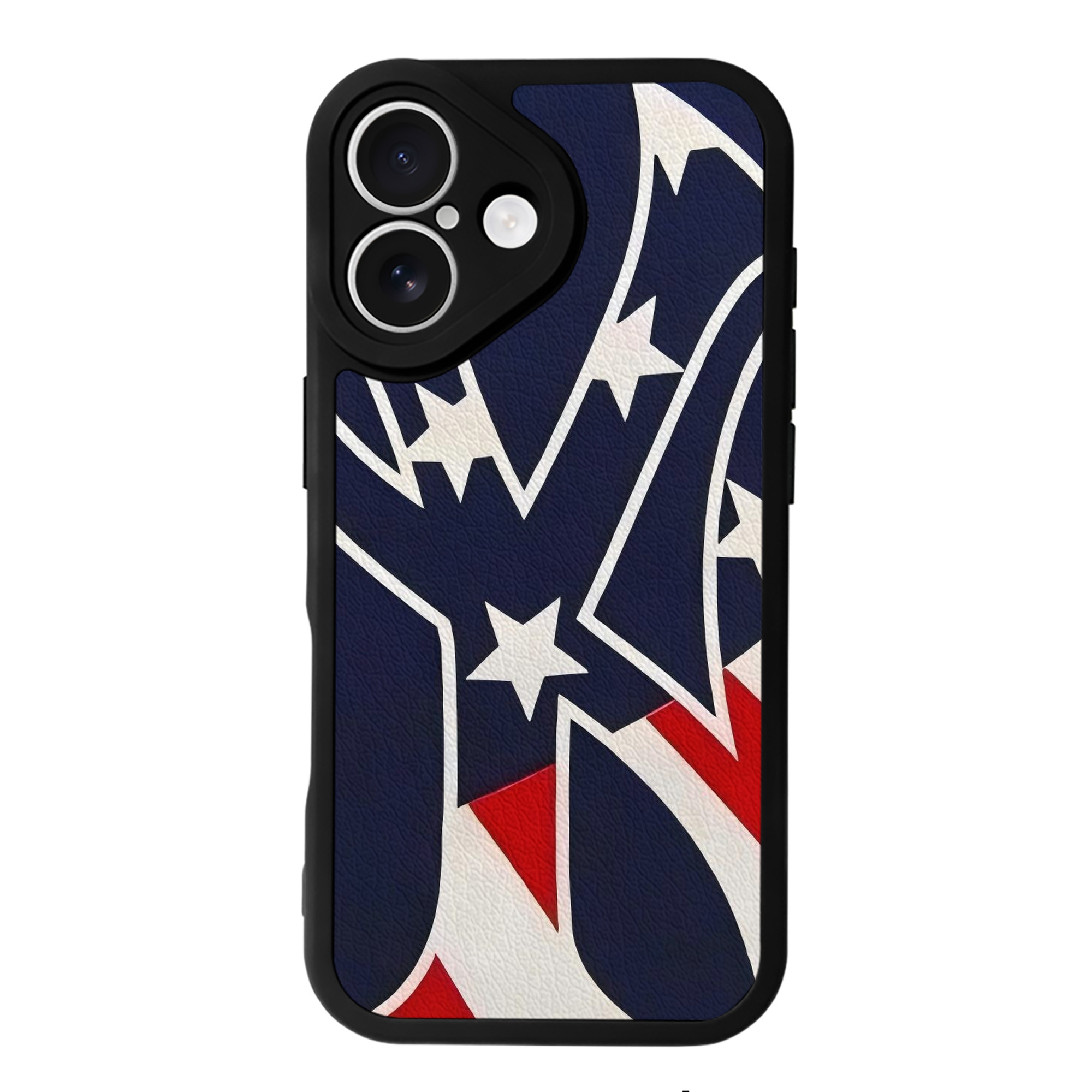 New York Yankees Logo USA IPhone 16 Silicone Leather Case – UV Print, Lambskin Texture – Perfect Fit, Wireless Charging Compatible, Scratch Resistant, Precise Cutouts – Stylish Protection For IPhone 16